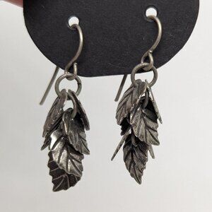 Silver Leaf Earrings